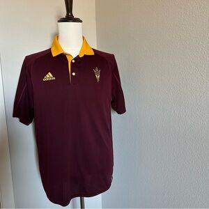 adidas Mens ASU Sun Devils Rugby Polo Shirt